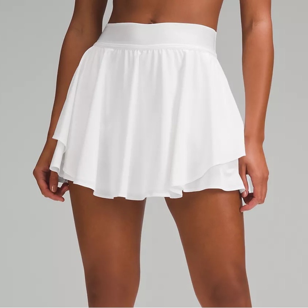 Lululemon Court Rival HR Skirt *Long WHT 12